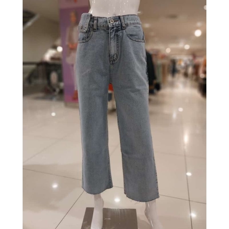 celana jeans wanita model boyfriend Ako jeans original