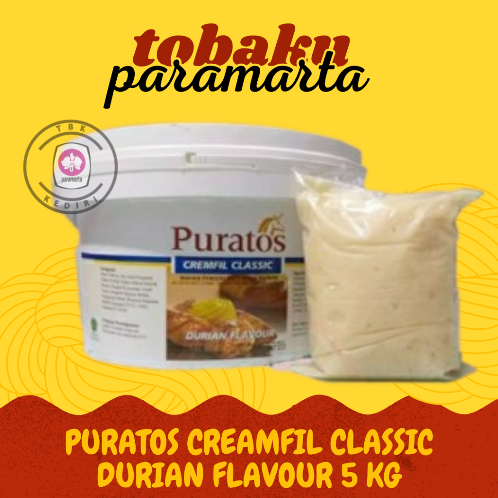 

ISIAN FILLING PURATOS CREAMFIL CLASSIC DURIAN FLAVOUR 5 KG / PURATOS CREAMFIL CLASSIC / FILLING DURIAN