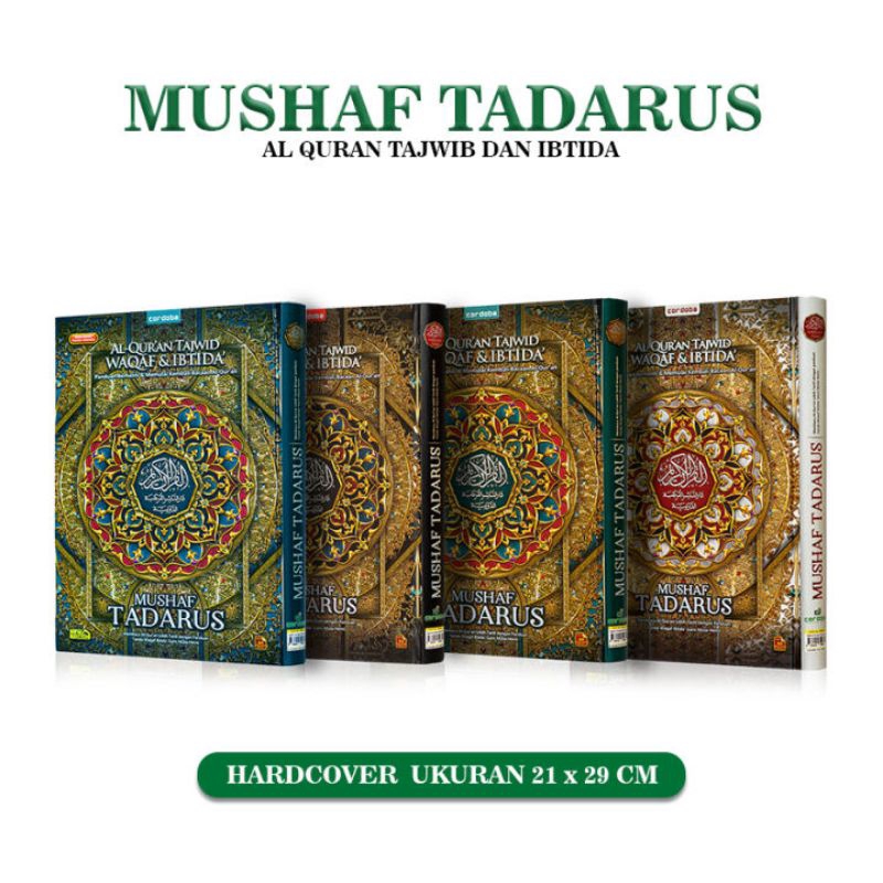 Alquran Mushaf Taddarus Tajwid Non Terjemah Ukuran A4 Besar Original