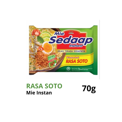 

Mie Sedaap Soto 70gr | Mie Sedap Instan Murah Kuah Soto Satuan