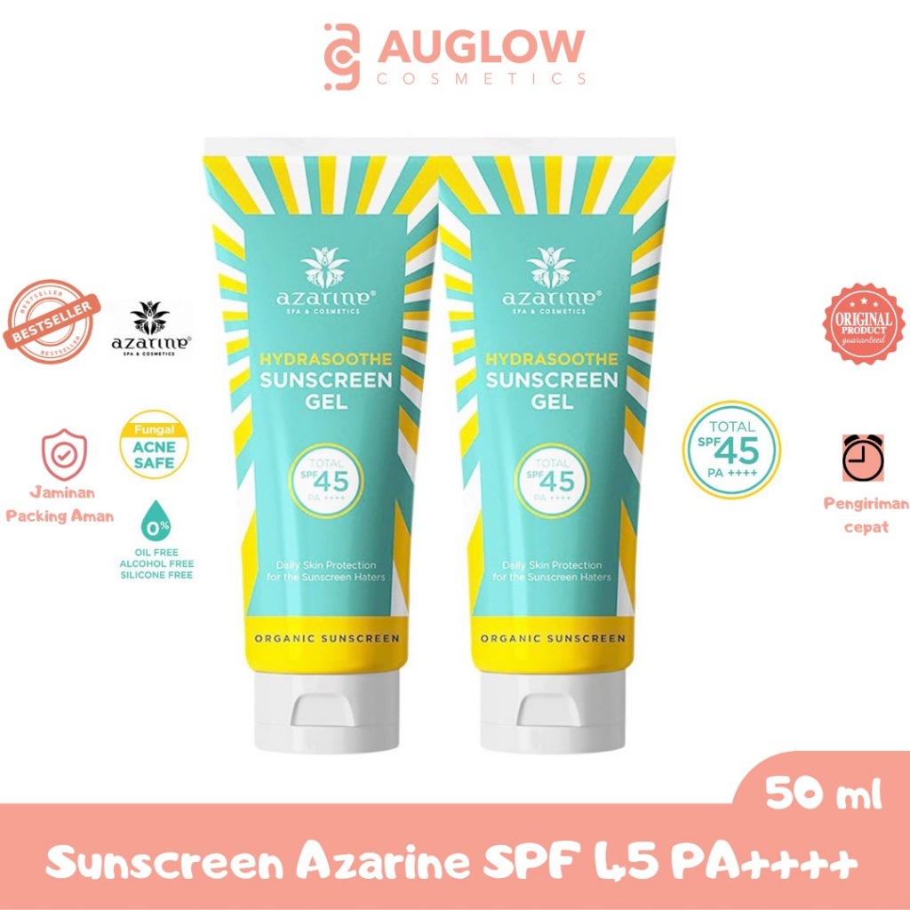 Azarine Hydrasoothe Sunscreen Gel SPF - Sunscreen Gel SPF45 SPF50 BT21 Body Guard Moisturizer Sun sc