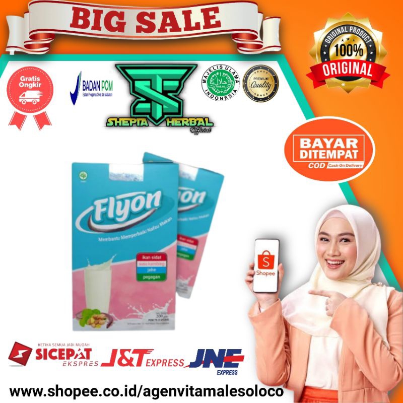 Paket 2 Box Susu Flyon - Flyon Asli Original Susu Penambah Berat Badan Ampuh