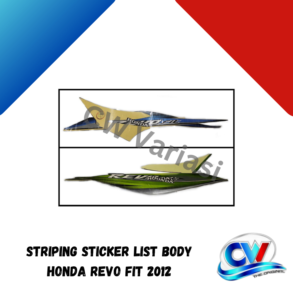 Striping Sticker List Body Revo Fit 2012