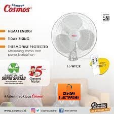COSMOS WALL FAN / KIPAS ANGIN DINDING + REMOTE 16 WFCR / 16-WFCR / 16WFCR (16 INCH) GARANSI RESMI