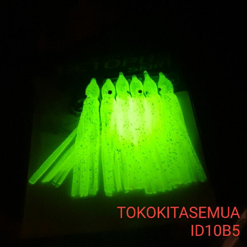 Umpan Pancing Cumi Karet Soft Lure Cumi GID Luminous ID10B5
