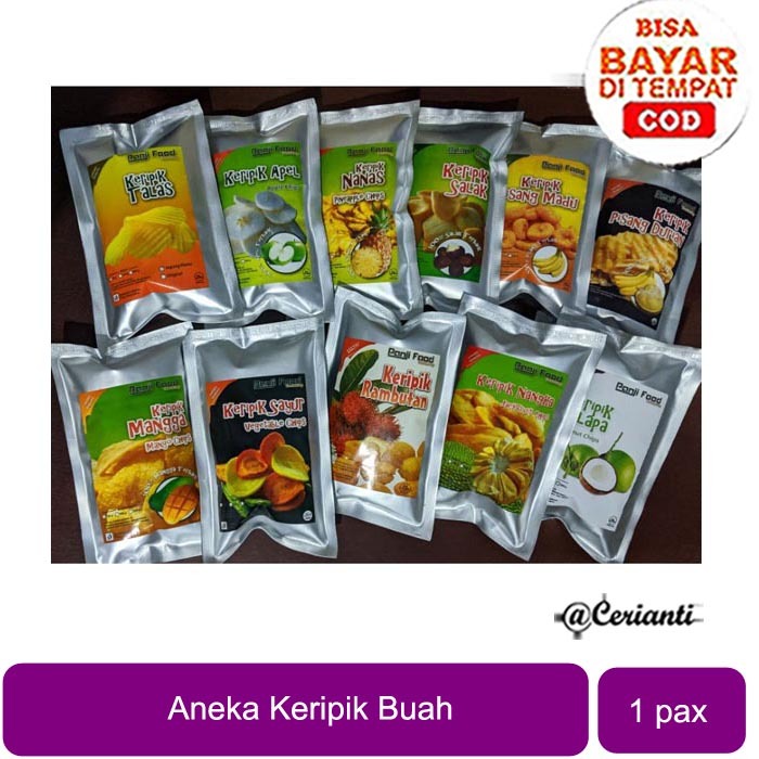 

READY MEDAN KERIPIK BUAH & SAYUR Kripik (ANEKA BUAH & SAYUR)_Cerianti