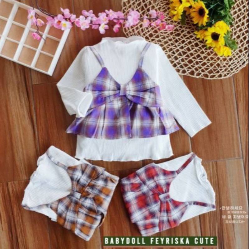 blouse import korea knit anak