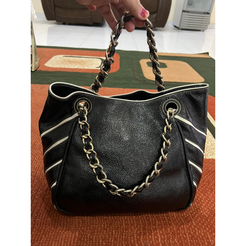 DAKS London tas Leather