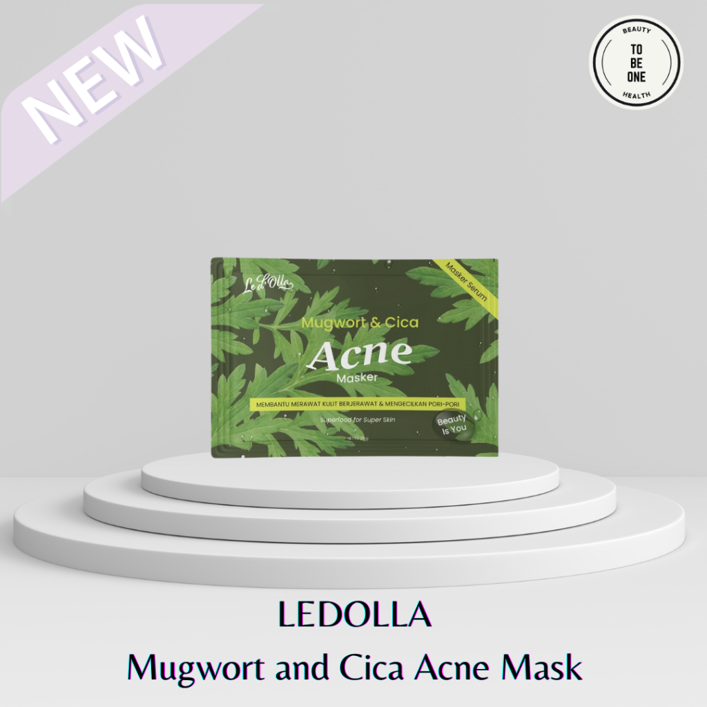 LEDOLLA - Mugwort & Cica Acne Masker Wajah Facial Mask Wash Off Mask