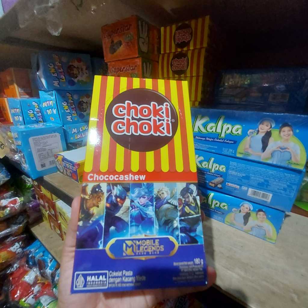 

Choki Choki Chococashew - Choki Choki Coklat Pasta 180gr 1 Box Isi 20