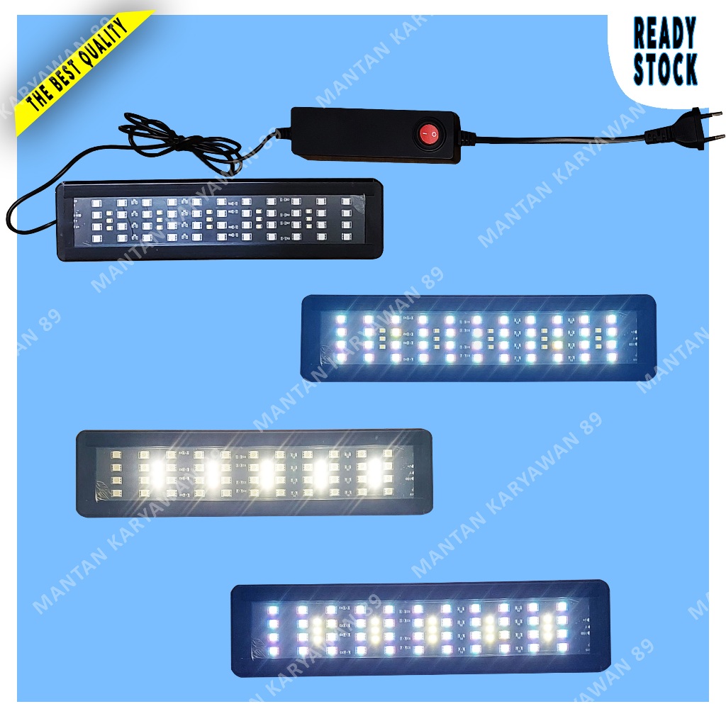 KANDILA VIBRANT Lampu LED 3 Mode V300 Aquarium Day Night UVA UVB Lamp Gantung Atas Tanaman Aquascape