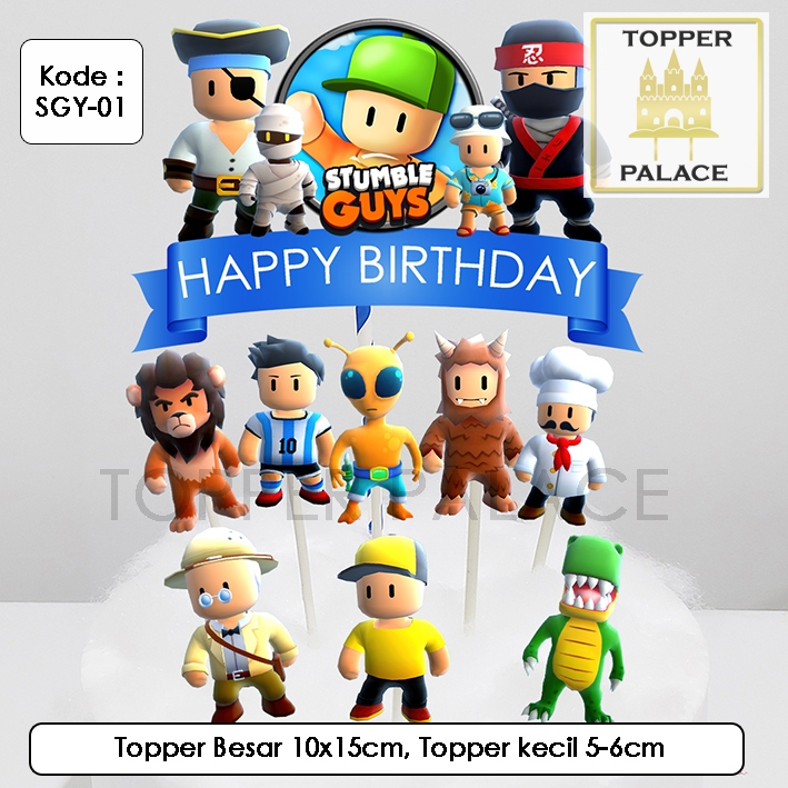 

Stumble Guys cake topper l Cupcake topper BISA CUSTOM