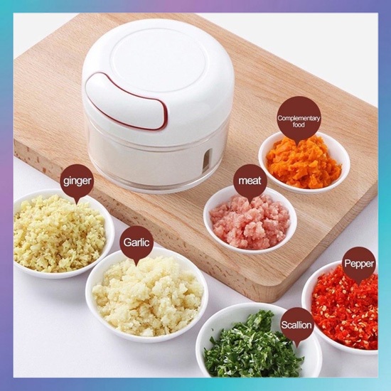 Mini Food Chopper / Blender Tangan Mini / Speedy Chopper Mini / Blender Tarik Mini