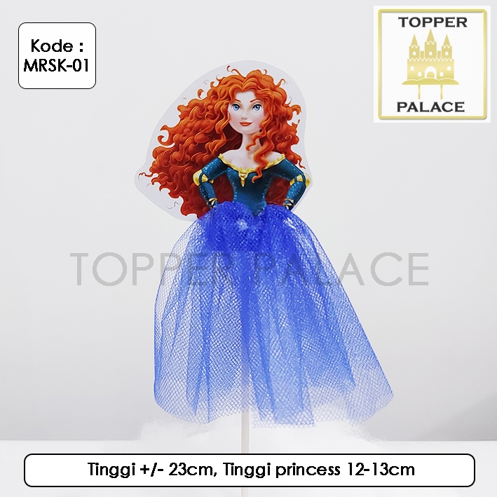 

MRSK-01 Cake topper Princess l Cupcake topper Merida Brave