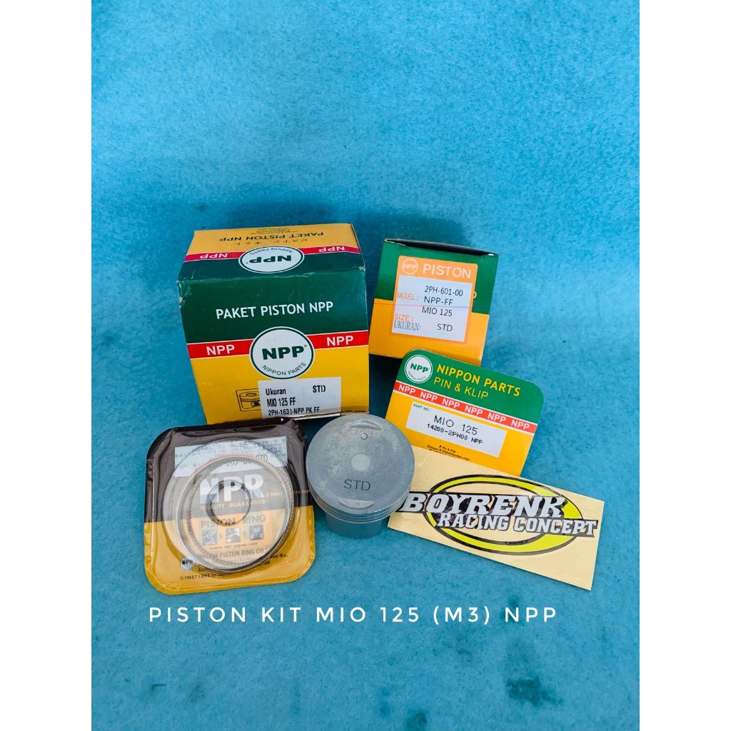 PISTON KIT SEHER SEKER MIO M3 MIO 125 FF OVERSIZE STD 50 100 NPP - BOYRENK