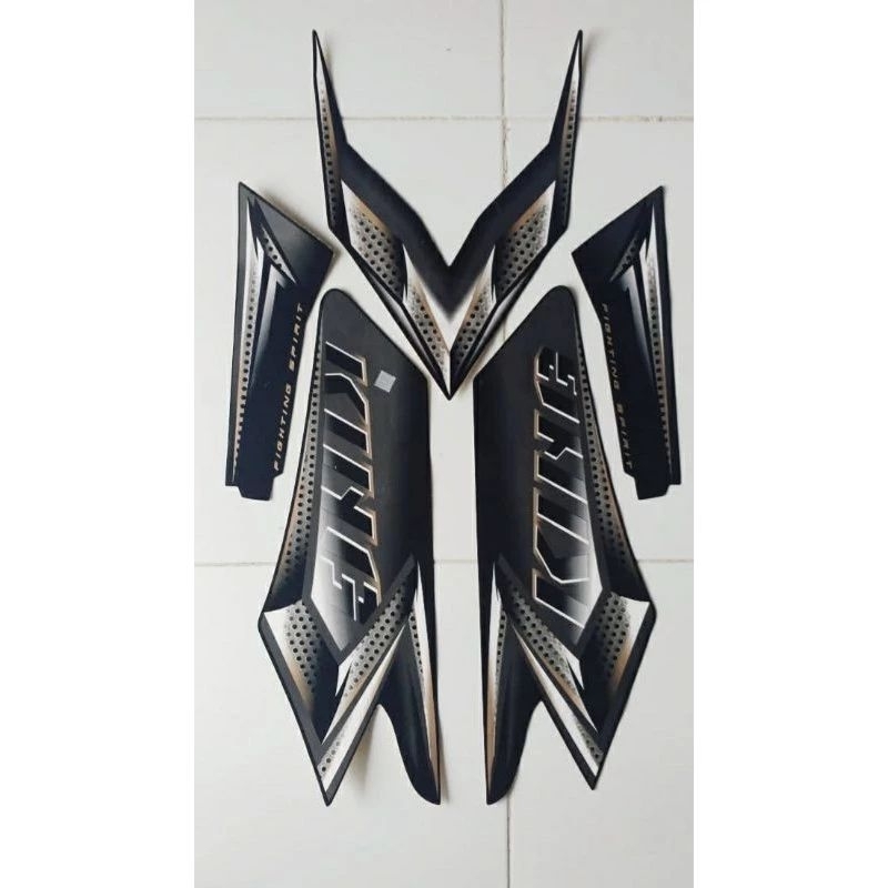 Striping Yamaha Rx King 2008 Hitam | Stiker Bodi 2008 Rx king Hitam Top Quality
