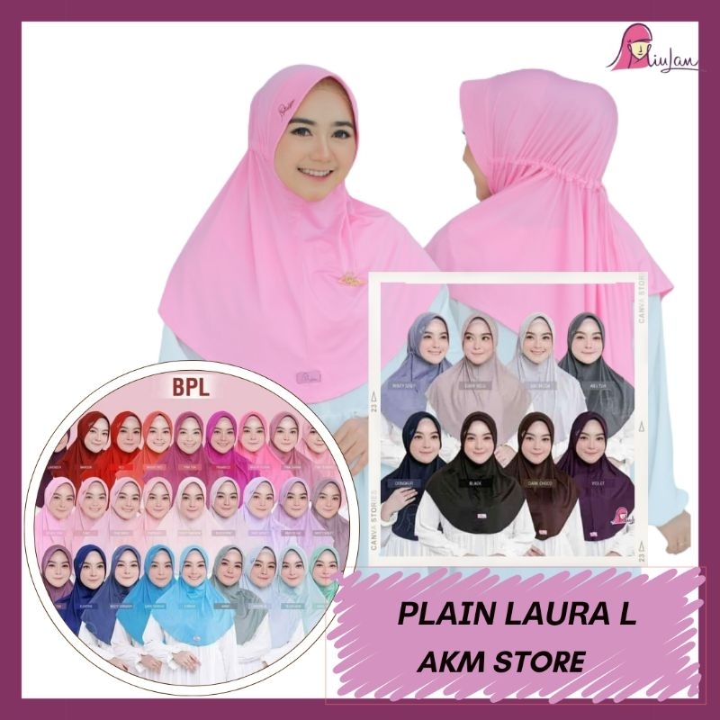 Hijab instan serut Miulan BPL L