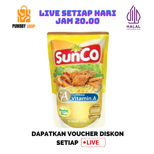 

(BISA COD) MINYAK GORENG SUNCO 2L JATIM