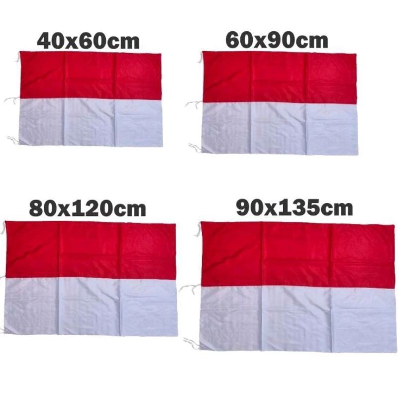 bendera merah putih kain peles premium bendera indonesia merah putih