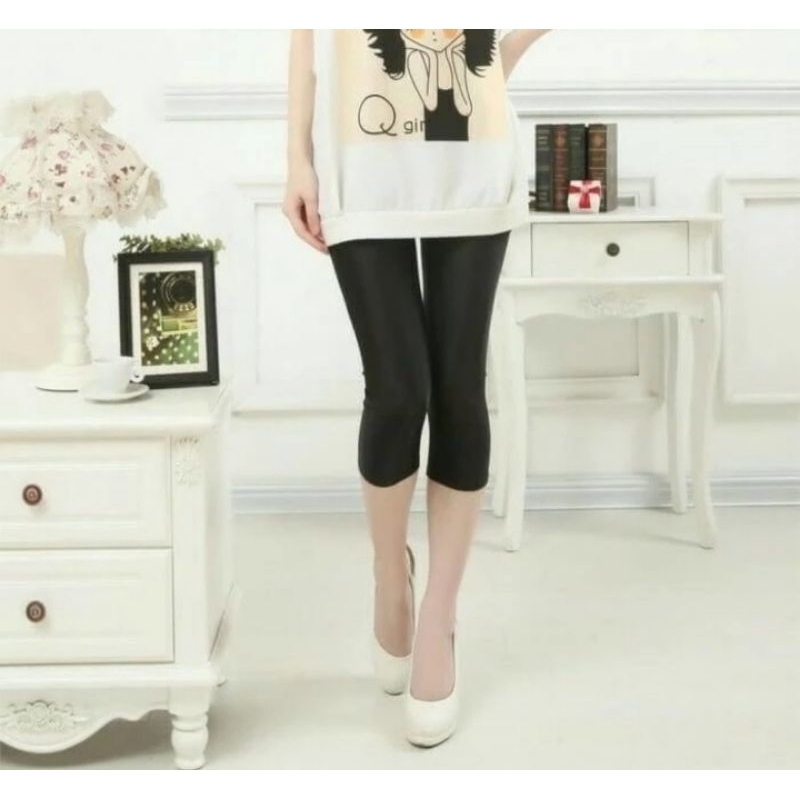 legging kilat, lycra  pendek 3/4