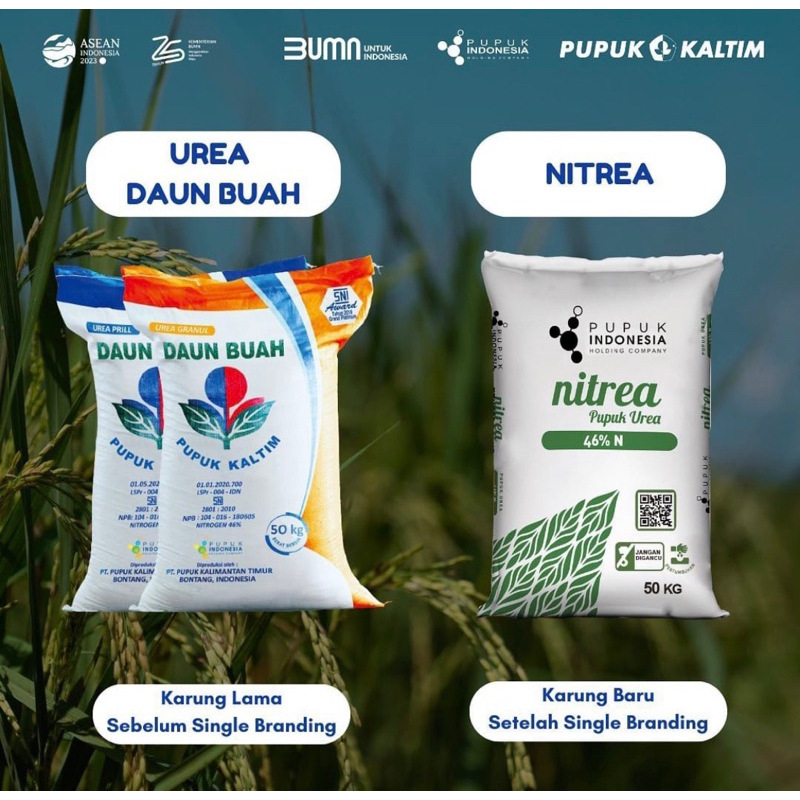 Pupuk Kaltim UREA Nitrea Granul - 1 KG (Ecer)