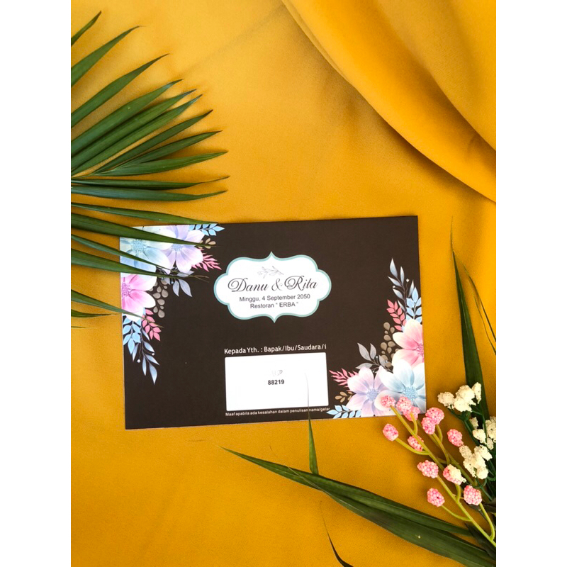 Undangan Pernikahan Murah & Cantik - Erba Kode 88219
