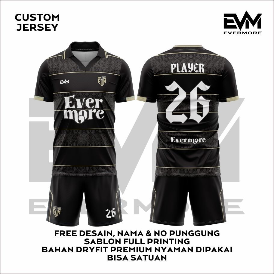 WARRIORS OF VICTORY Jersey Custom  Printing Premium Dryfit Evermore Sportwear