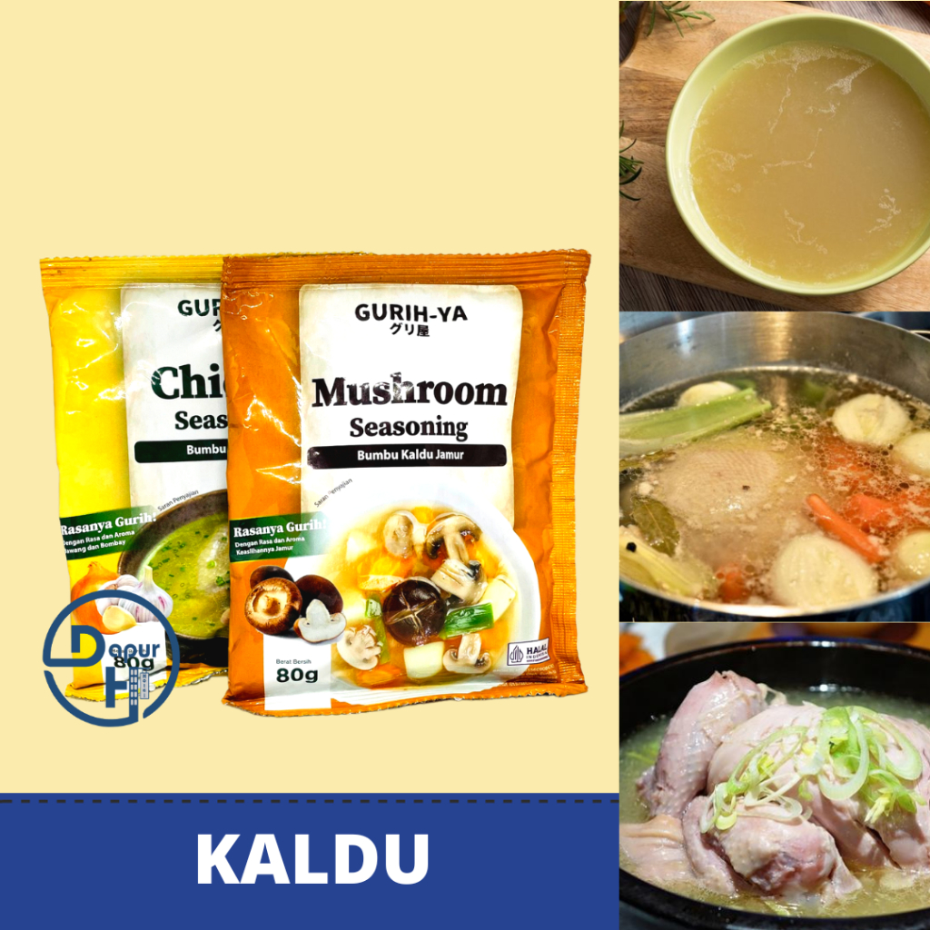 

GURIH-YA Bumbu Kaldu Jamur & Ayam 80 g Halal | Non Msg
