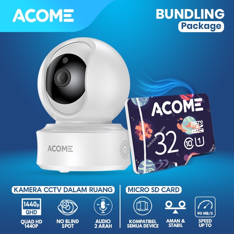 KAMERA CCTV ACOME APC03 Original Bundling Memory Card