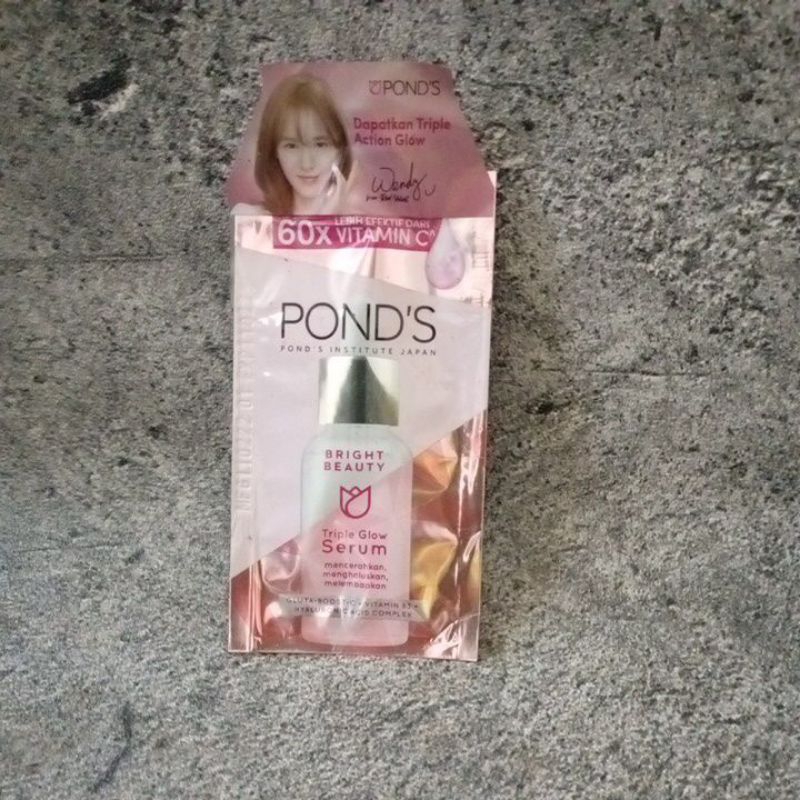 ponds triple glow serum pond sachet 7.5gr