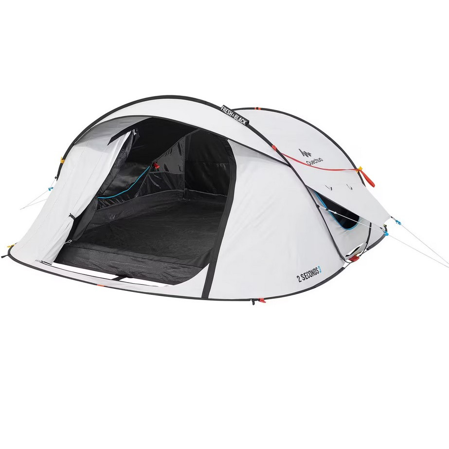Tenda Camping Quechua 2 Second Fresh & Black - 3 Orang - Warna Putih