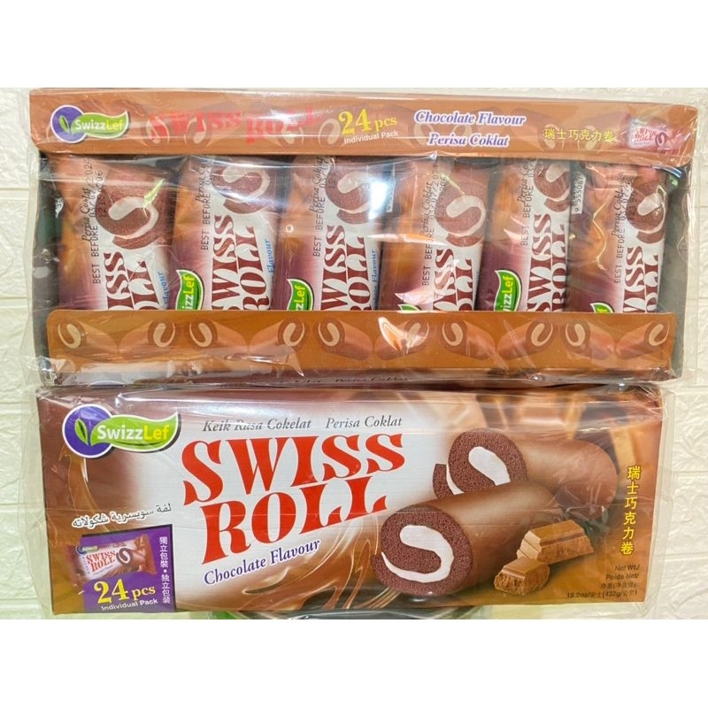 

BOLU COKLAT SWISS ROLL MALAYSIA isi 24 pcs