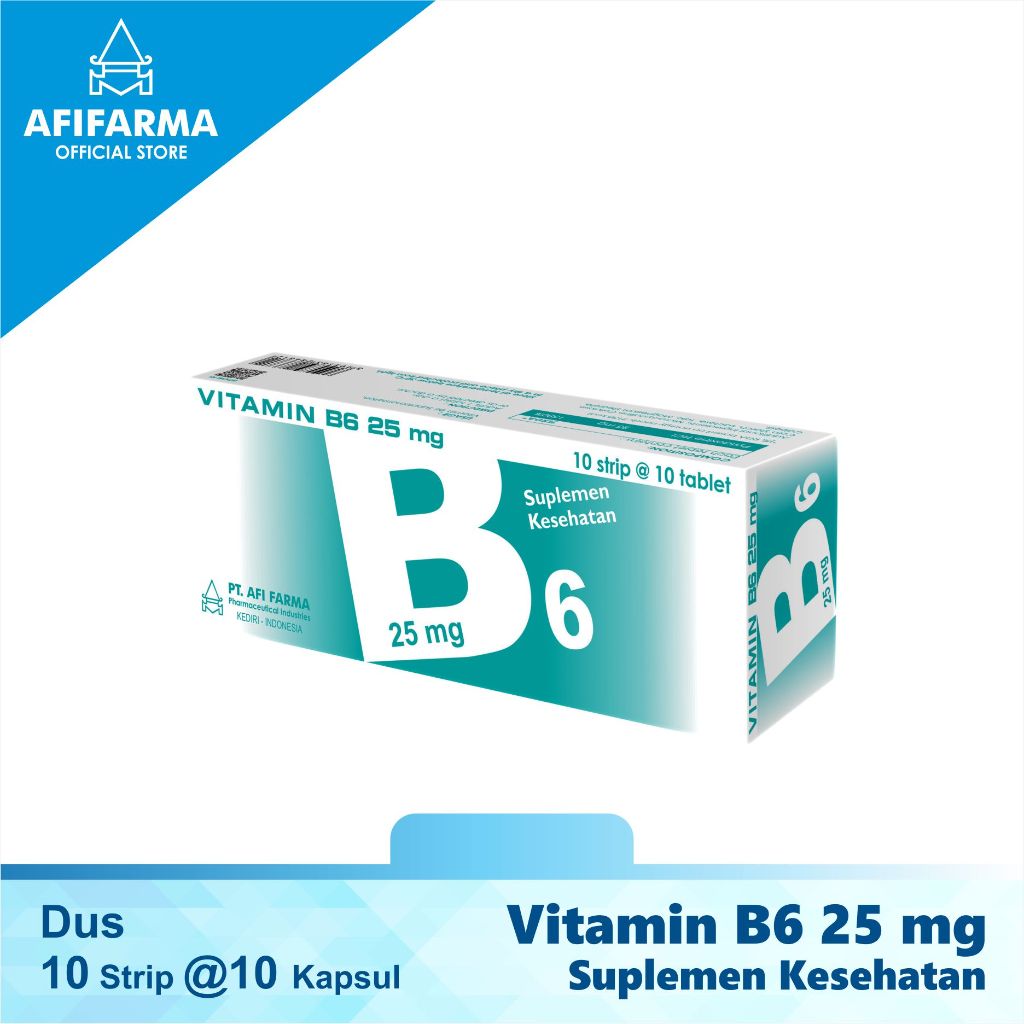 Vitamin B6 25mg 10 strips @10 tablet