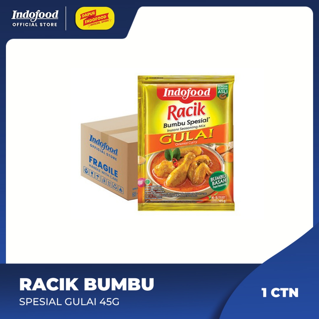 

1 ctn - Racik Bumbu Spesial Gulai 45g