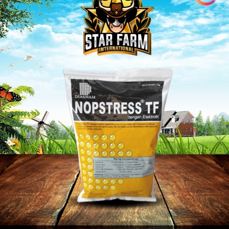 Nopstress Tf Vitamin Elektrolit Untuk Hewan 1 KG - Star Farm