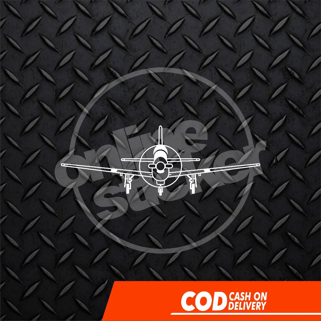 Stiker Pesawat tempur Tucano untuk mobil kaca belakang | sticker cutting