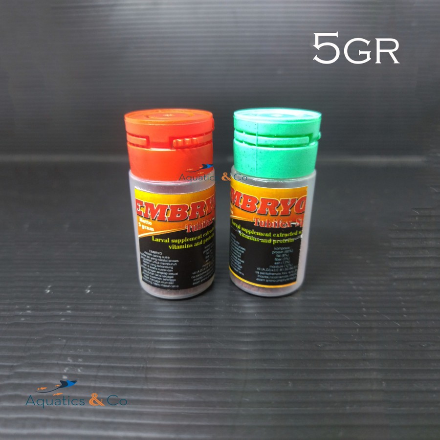 Cacing Sutra Kering Embryo Casut Sutera Tubifex SP Pakan Makanan Ikan 5gr / AQC22701