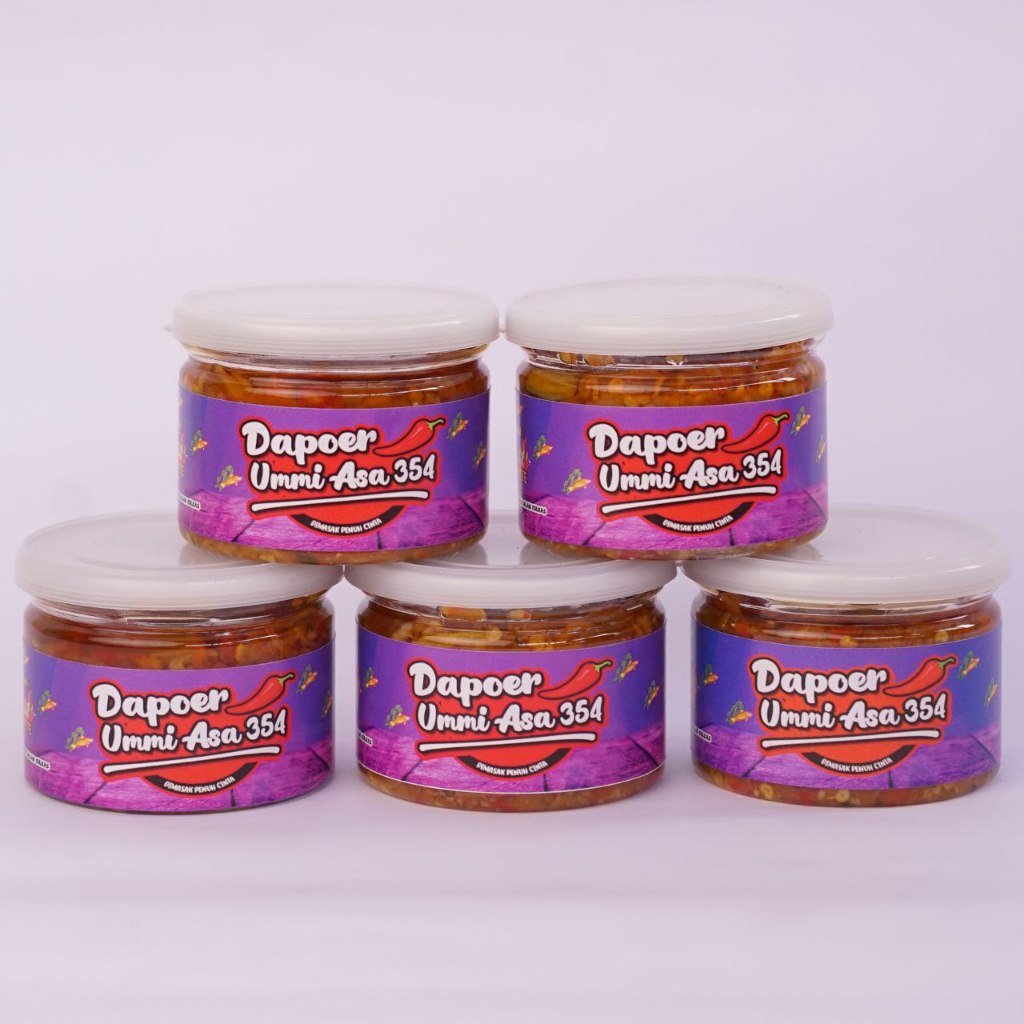 PAKET HEMAT SAMBAL TERI PETE ISI 5 BOTOL - Dapoer Ummi Asa 354 / Sambel Asa