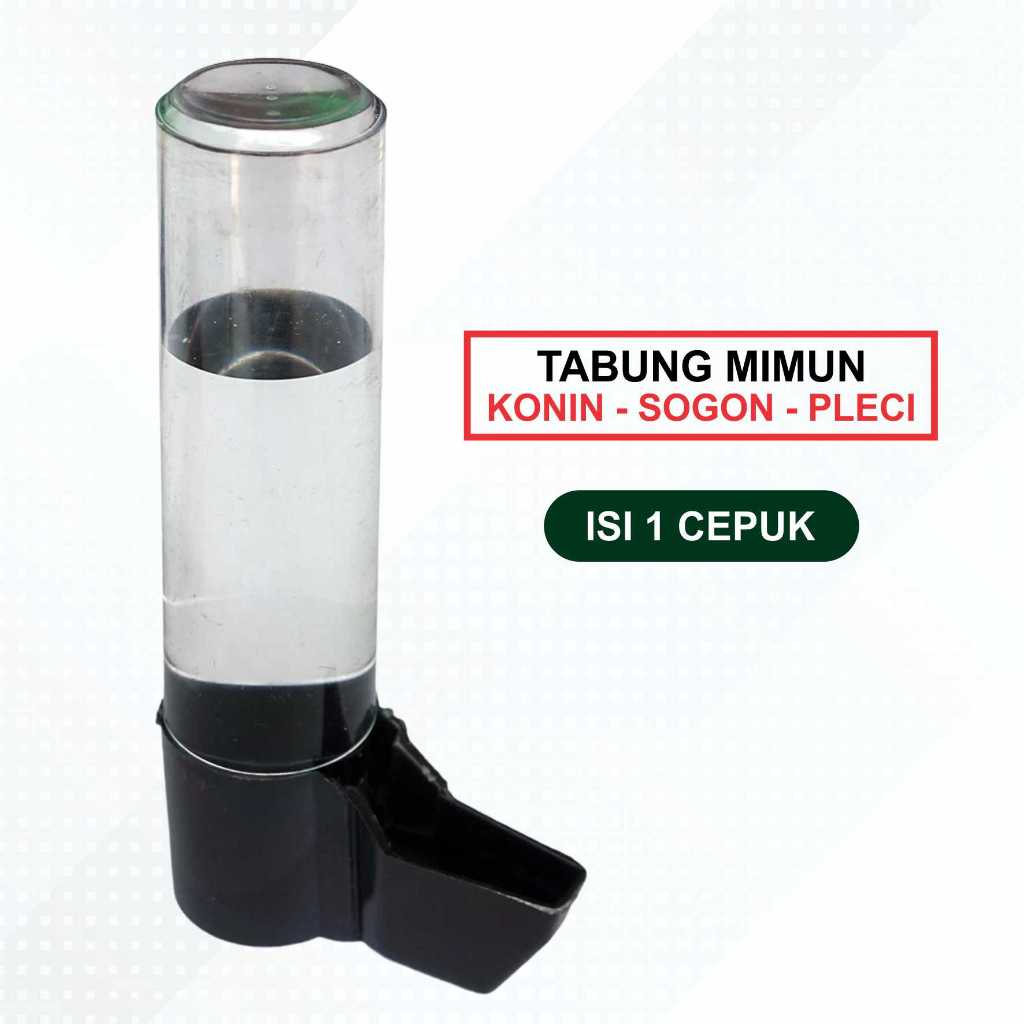 TEMPAT MINUM BURUNG MODEL TABUNG UNTUK BURUNG PLECI KENARI CIBLEK PRENJAK TLEDEKAN SRDC