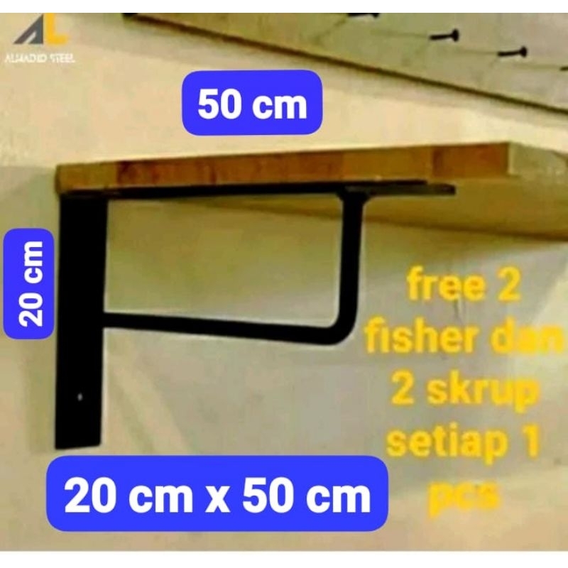 siku ambalan dinding bracket siku besi rak siku ambalan rak dinding  rak besi tempel dinding