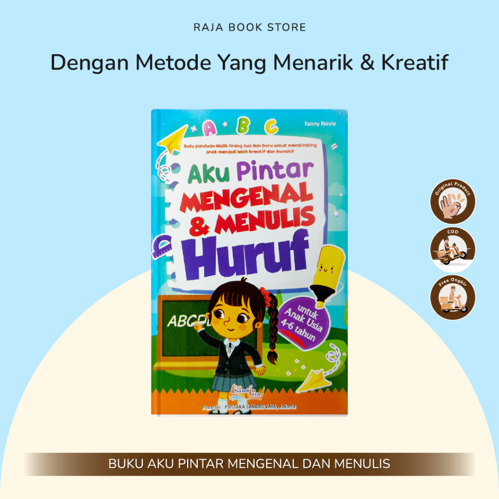 Buku Edukasi Belajar Anak Aku Pintar Mengenal Dan Menulis Angka Huruf Untuk TK Paud Usia 4-6 Tahun B