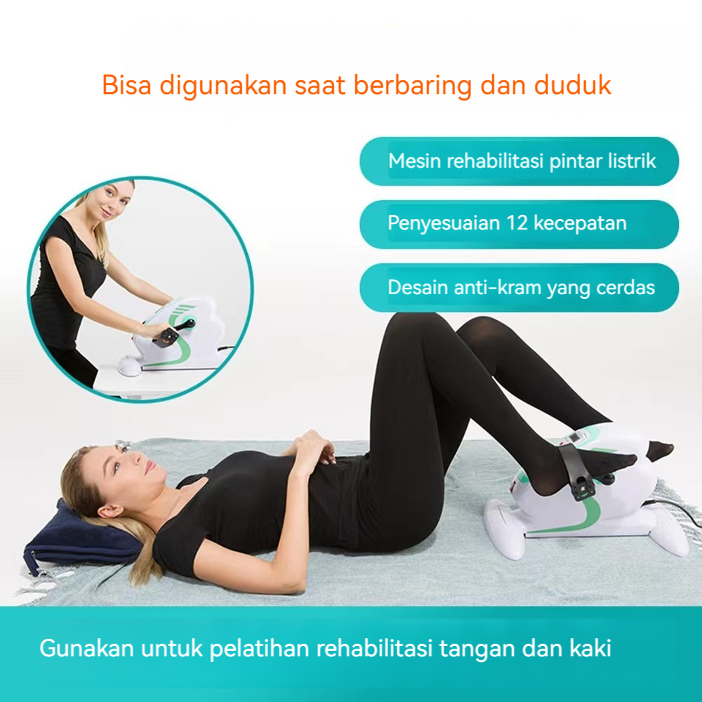 Highline Sepeda Statis Terapi Elektrik Sepeda Statis Mini Alat Terapi Kesehatan Kaki Tangan Stroke