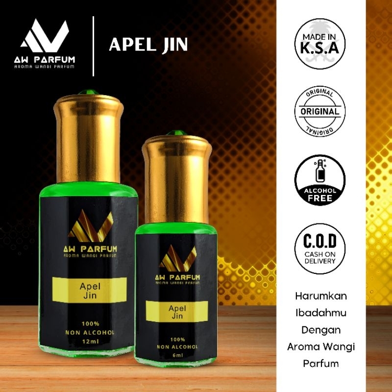 Minyak Wangi APEL JIN Original 100% Non Alkohol by AW Parfum