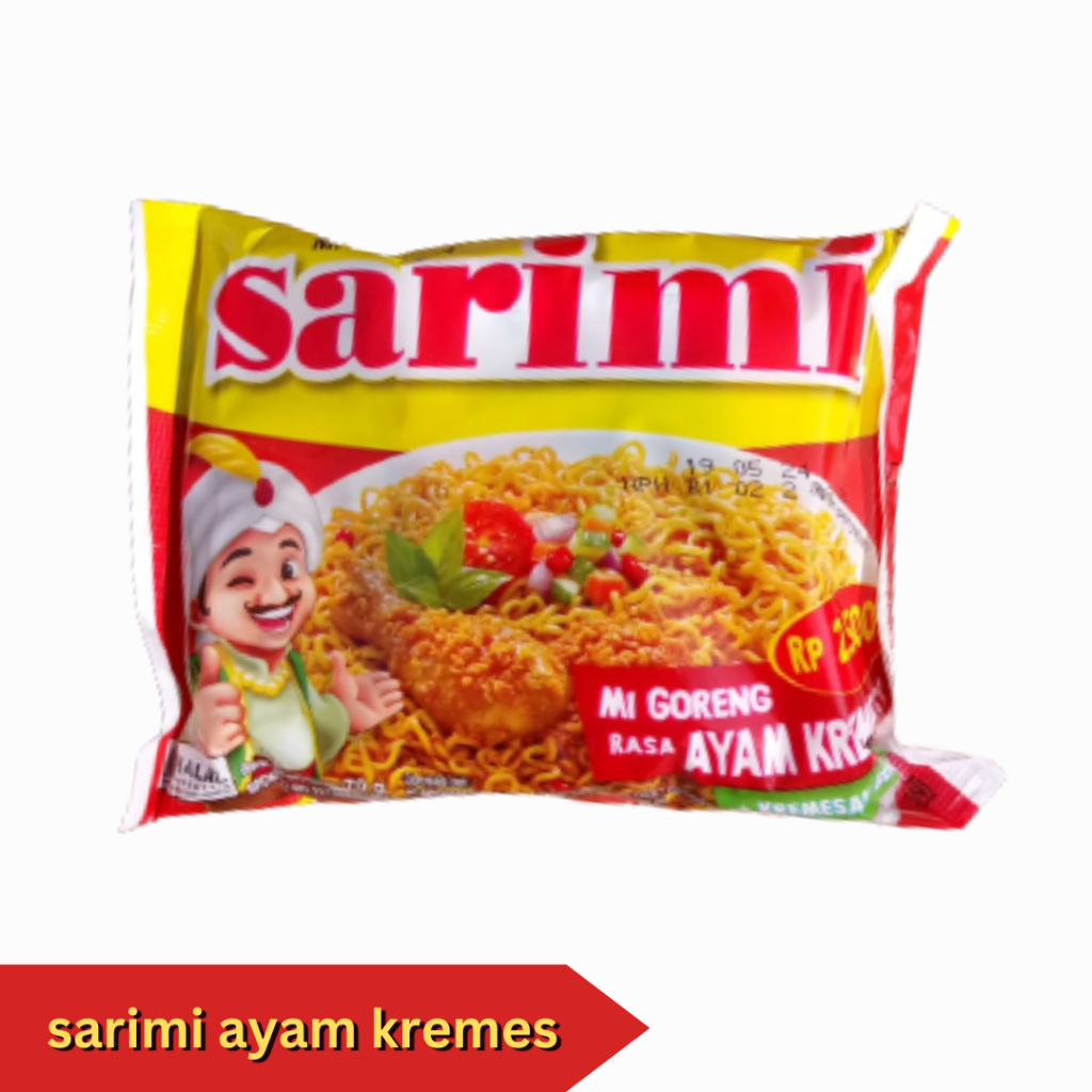 

Mie instan Sarimi Ayam Kremes (1 DUS ISI 40 BKS)