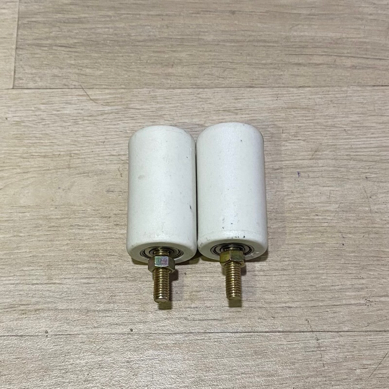 RODA NYLON / RODA NILON / ROLLER PAGAR PINTU STAINLESS 37 x 60 mm