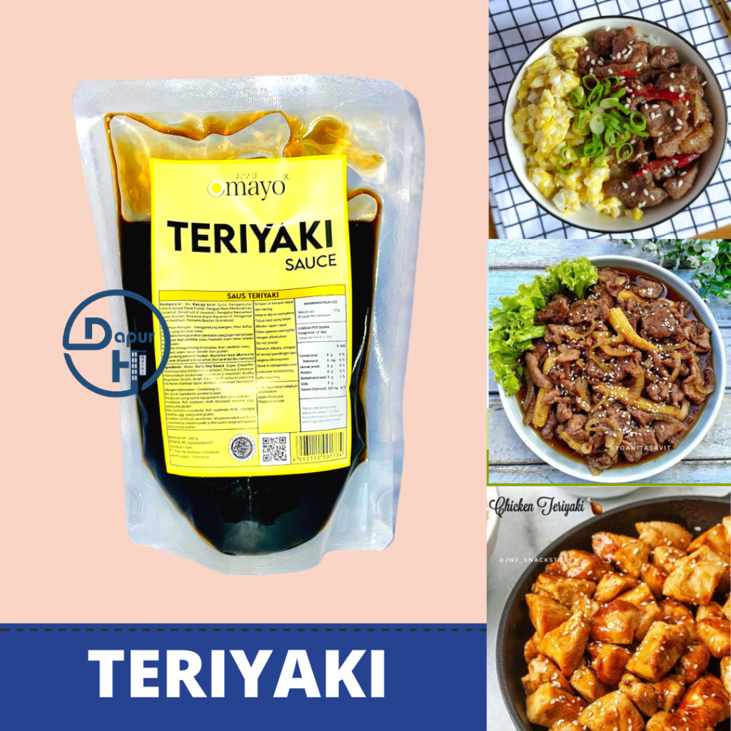 

OMAYO Teriyaki Sauce 250 g Halal | Saus Teriyakai Ala Jepang