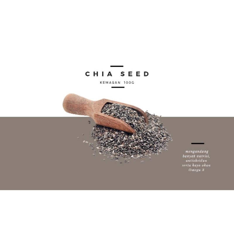 

Chia Seed Kemasan 100g