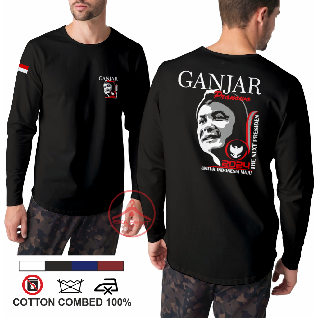 Kaos Ganjar Pranowo / Kaos Pemilu Lengan Panjang