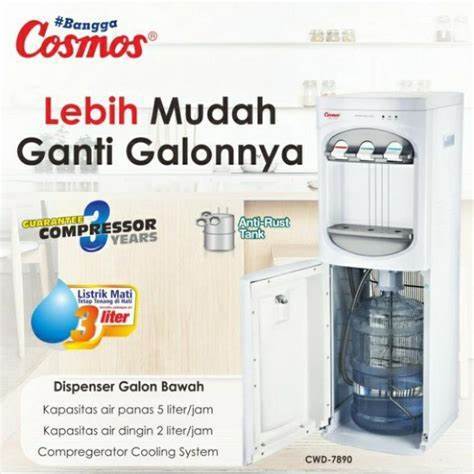 Cosmos CWD-7890 Dispenser Air Galon Bawah - Water Boiler