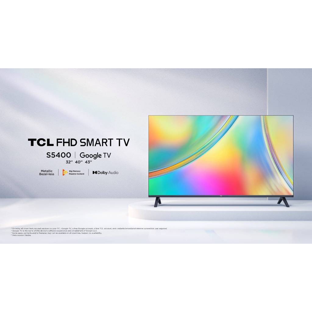 LED TV 40 INCH TCL FHD GOOGLE TV 40S5400